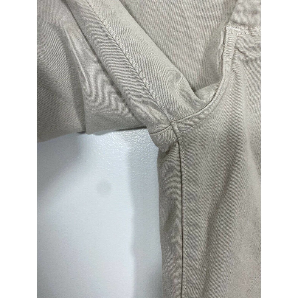 NYDJ khaki flat front capri cropped pants - Picture 4 of 9